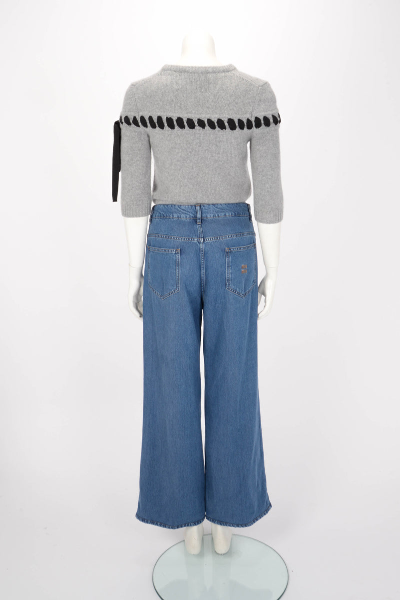 Miu Miu Blue Denim 5 Pocket Jeans 24