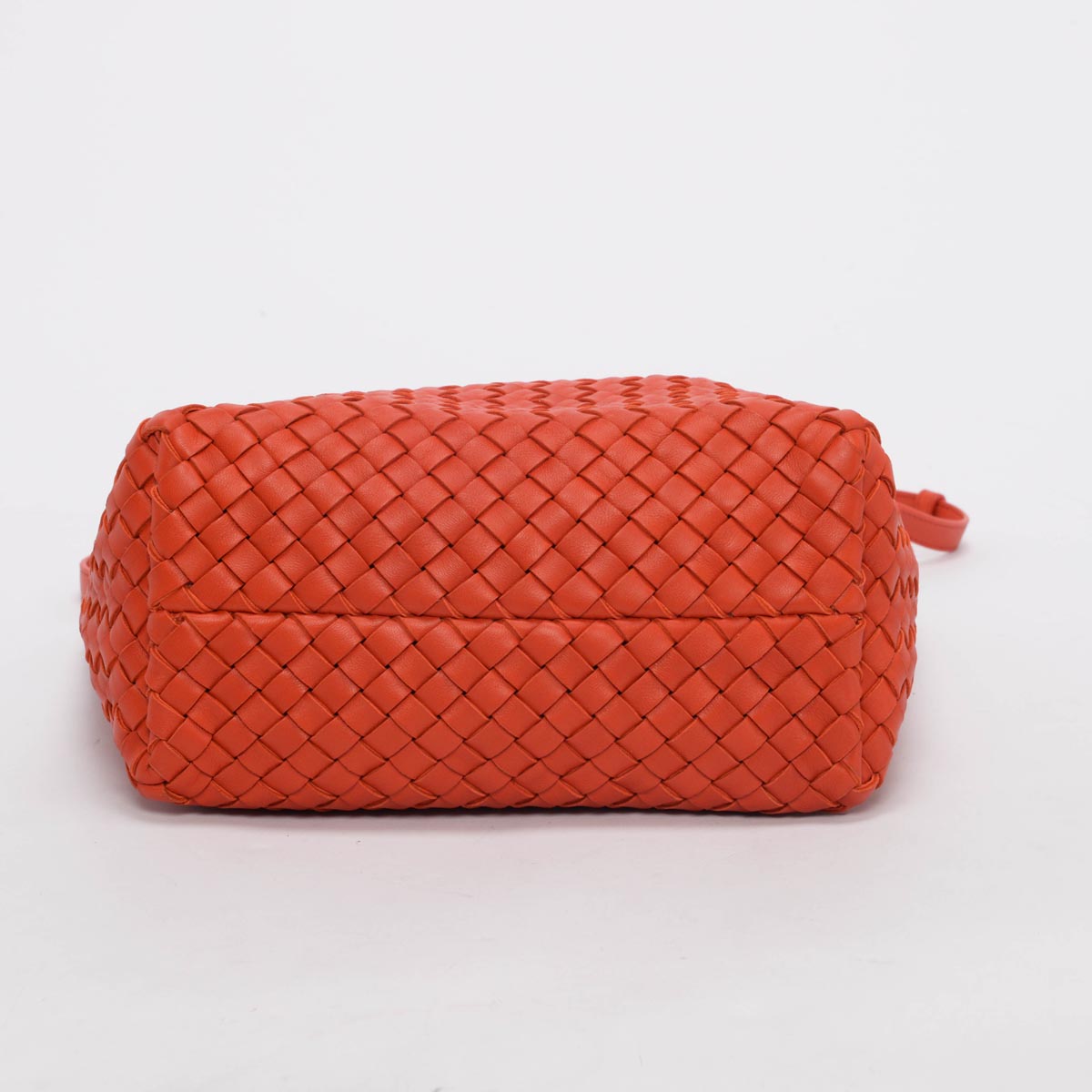 Bottega Veneta Burnt Orange Intrecciato Cross Body Bag