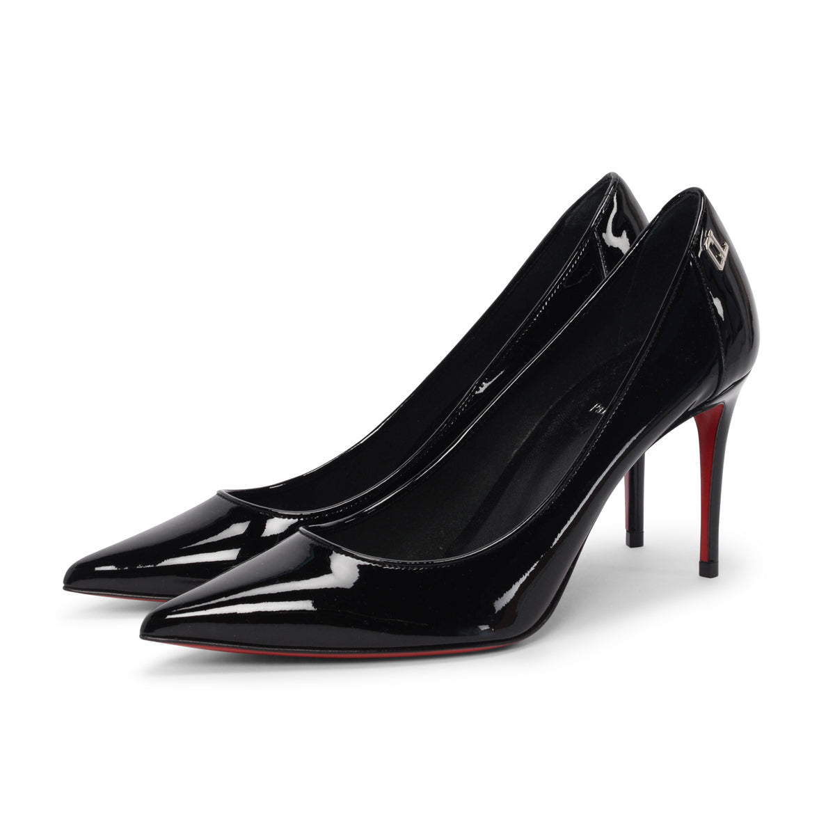 Christian Louboutin Black Patent Sporty Kate 85 Pumps