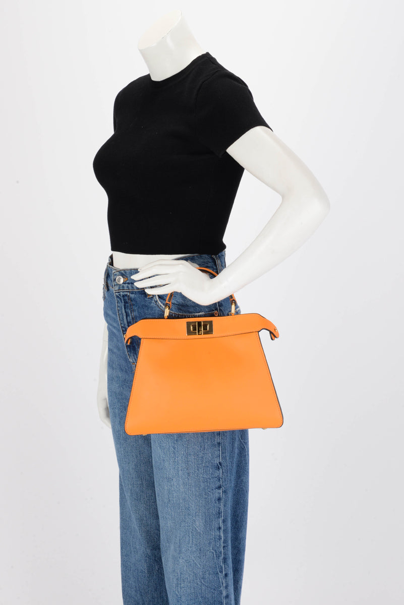 Fendi Clementine Calfskin Peekaboo ISeeU Bag