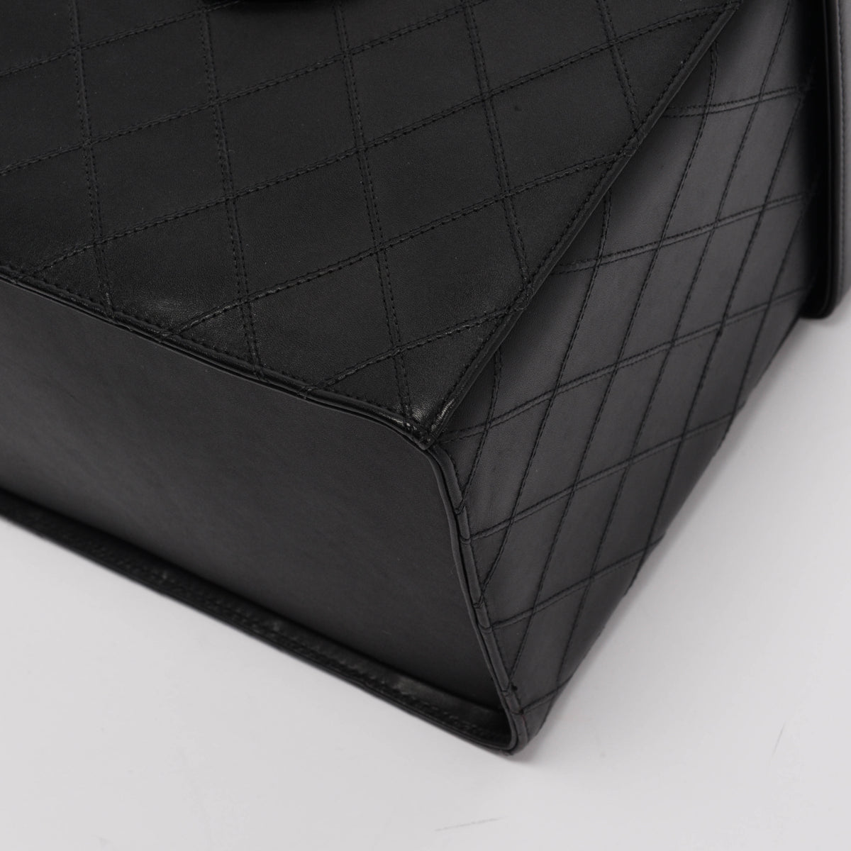 Chanel Black Quilted Lambskin CC Turnlock Vanity Case