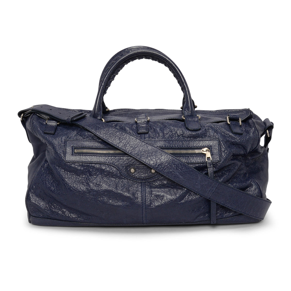 Balenciaga Indigo Arena Lambskin City Duffle Bag