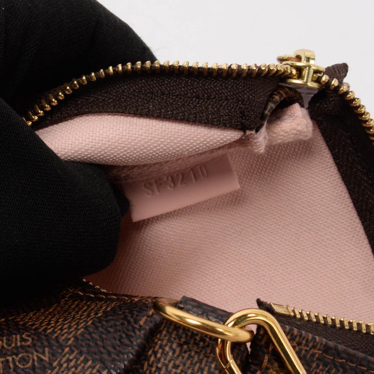 Louis Vuitton Damier Ebene Big Wheel Mini Pochette Accessoires