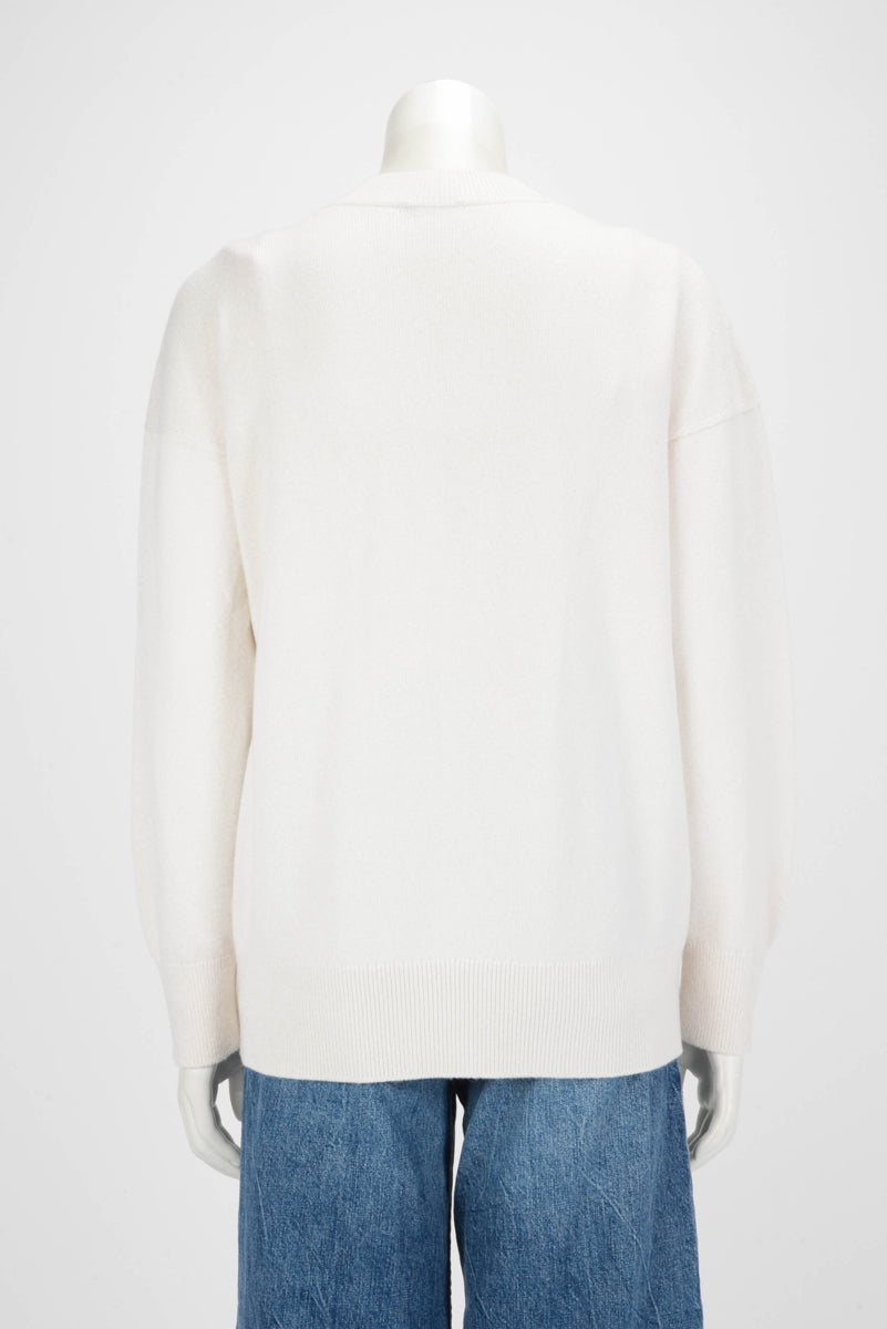 Chanel Cream Cashmere No. 5 Cruise Cardigan FR 36