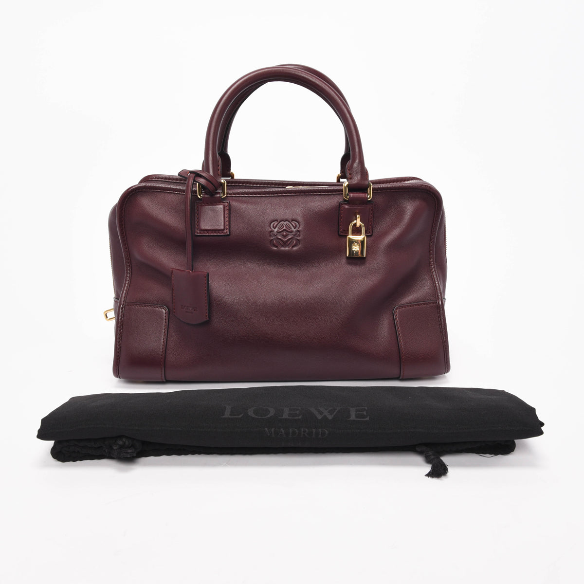 Loewe Bordeaux Nappa Calfskin Amazona 36 Bag