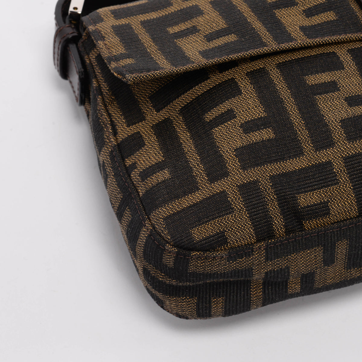 Fendi Tobacco Zucca Canvas Baguette Bag