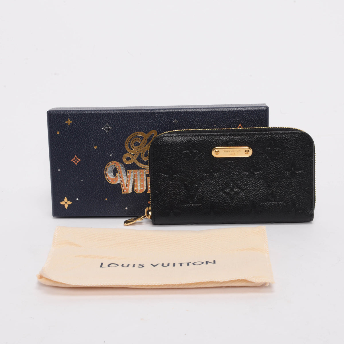 Louis Vuitton Black Monogram Empreinte Margot Wallet
