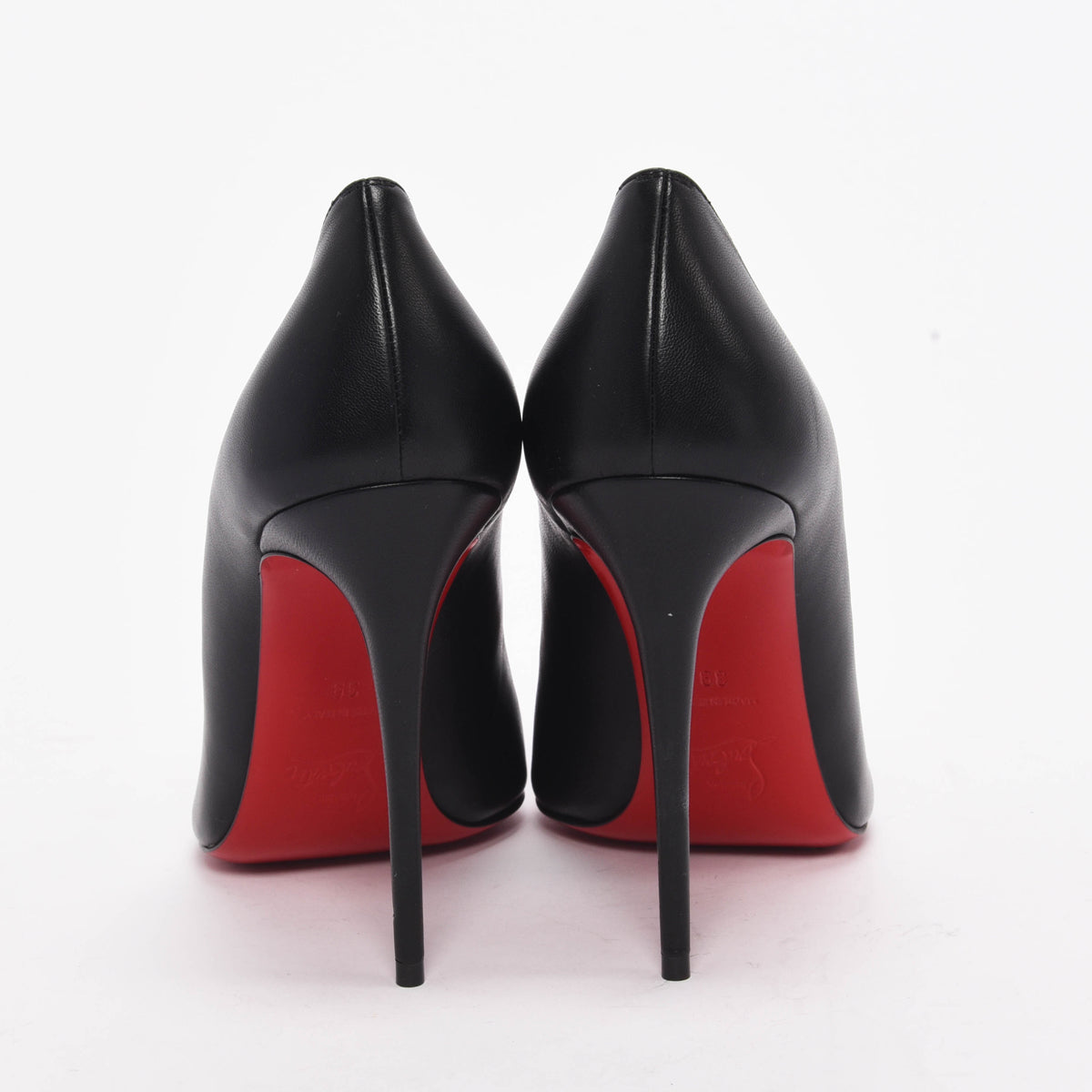 Christian Louboutin Black Nappa Pigalle Follies 100 Pumps 39