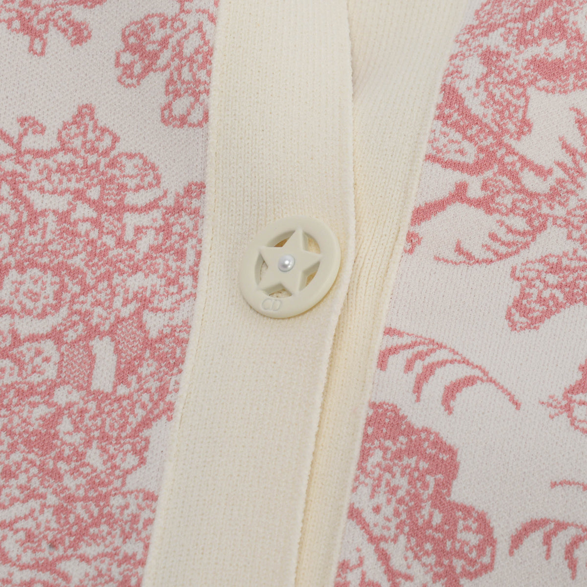 Dior Pink Toile de Jouy Sauvage Cropped Jacket FR 34