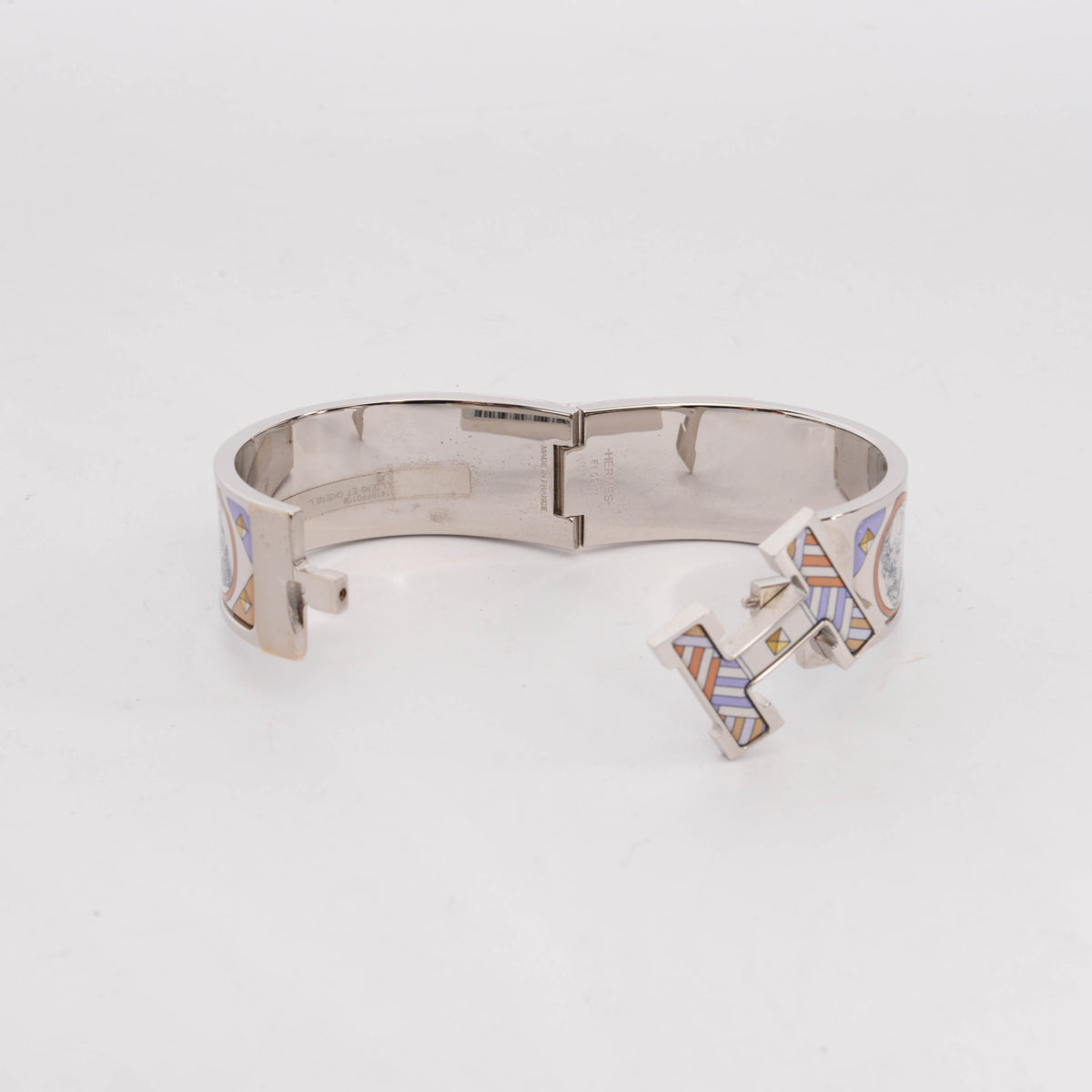 Hermes Lilac Colliers et Chiens Clic Clac H Bracelet