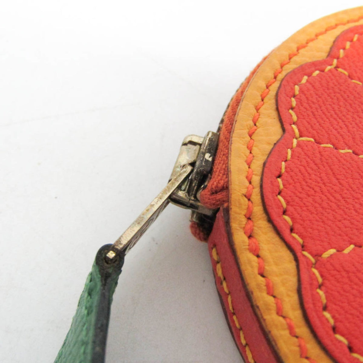 Hermes Orange Tutti Fruitti Orange Slice Coin Purse