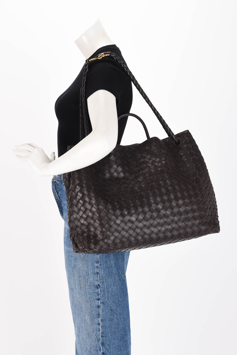 Bottega Veneta Fondant Intrecciato Large Andiamo Tote