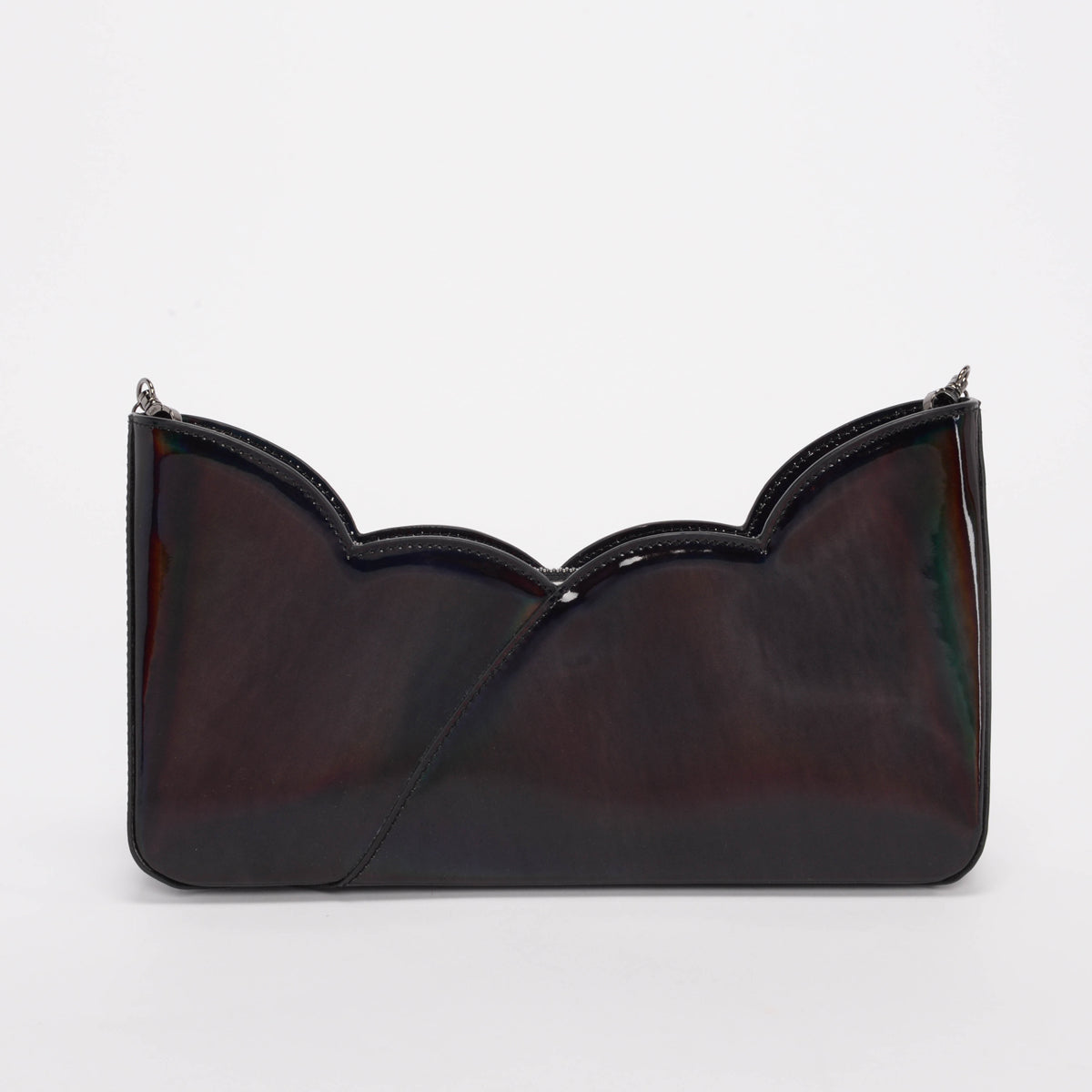 Christian Louboutin Black Iridescent Patent Hot Chick Shoulder Bag