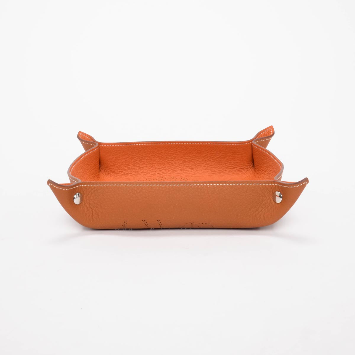 Hermes Fauve Taurillon Mises et Relances Robe du Soir Change Tray