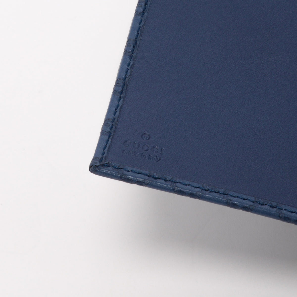 Gucci Blue Microguccissima Notebook