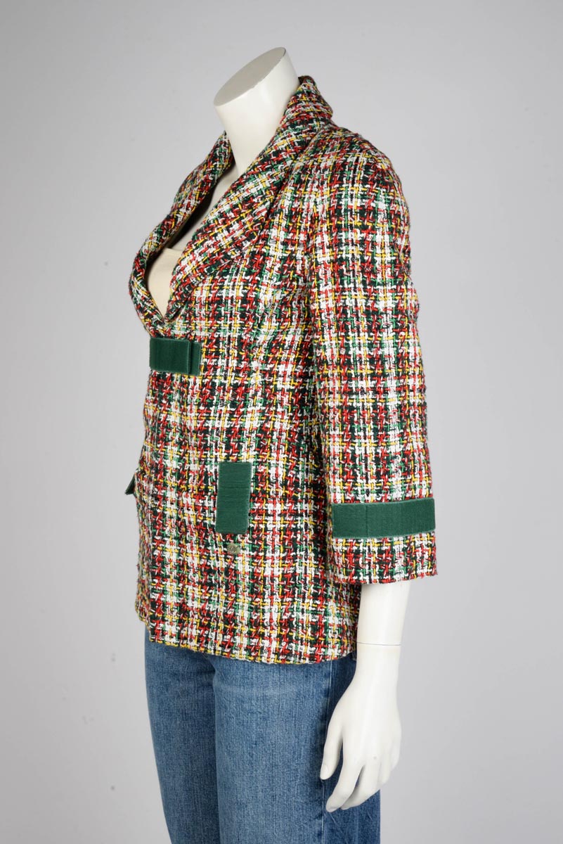 Chanel Multicolour Fantasy Tweed Velcro Jacket FR 36