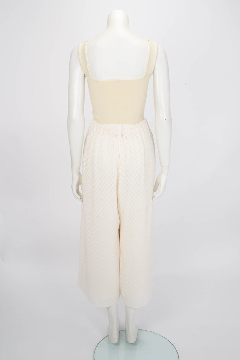 Zimmermann Ivory Polka Dot Pleated Pants 1
