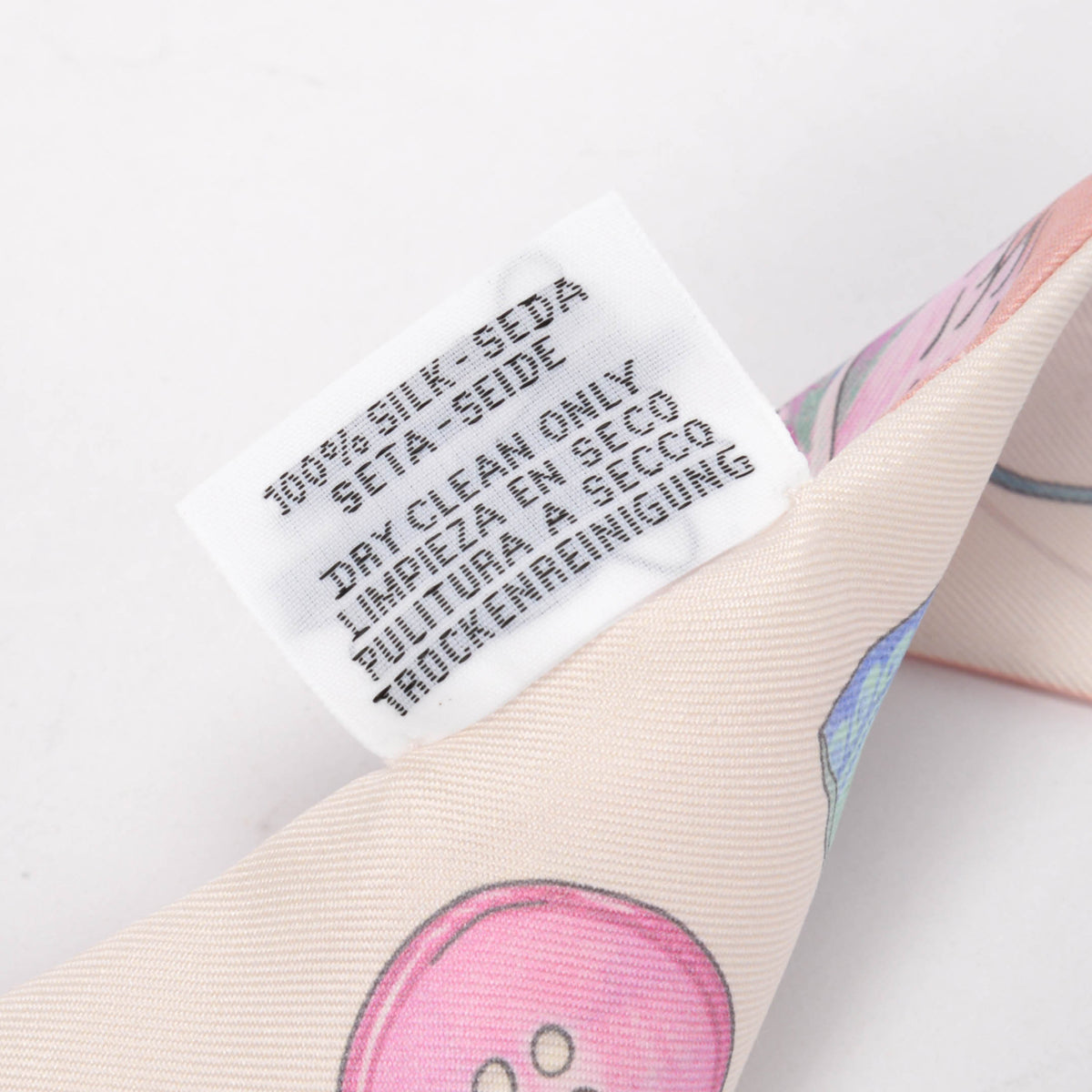 Hermes Rose Poudre Silk In The Pocket Twilly