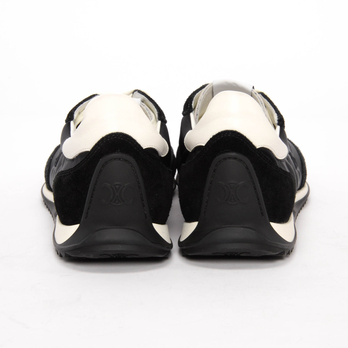Celine Black Suede & Nylon Racer Sneakers 40