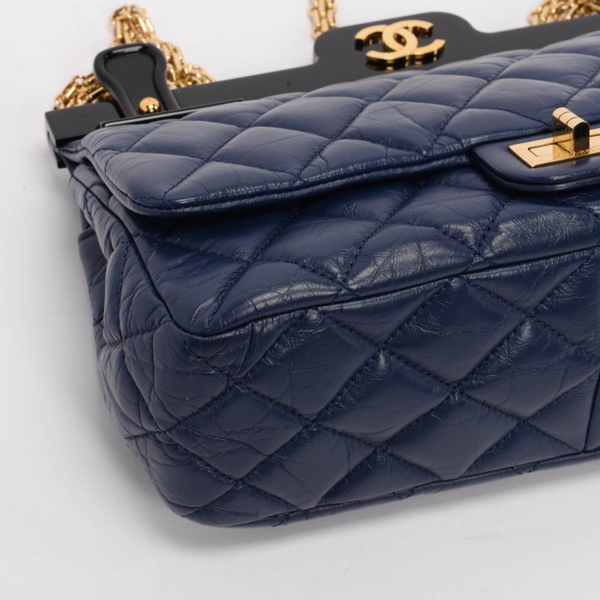 Chanel Navy Aged Calfskin 2.55 Reissue Hanger Flap Bag