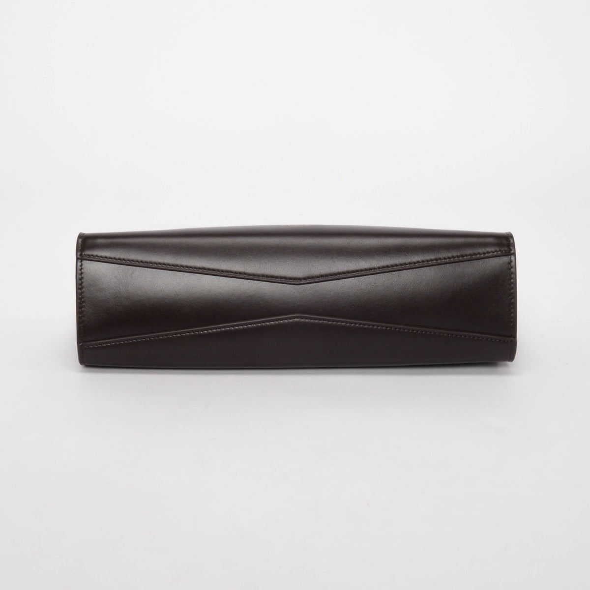 Alaia Dark Brown Calfskin Le Click East West Medium Bag