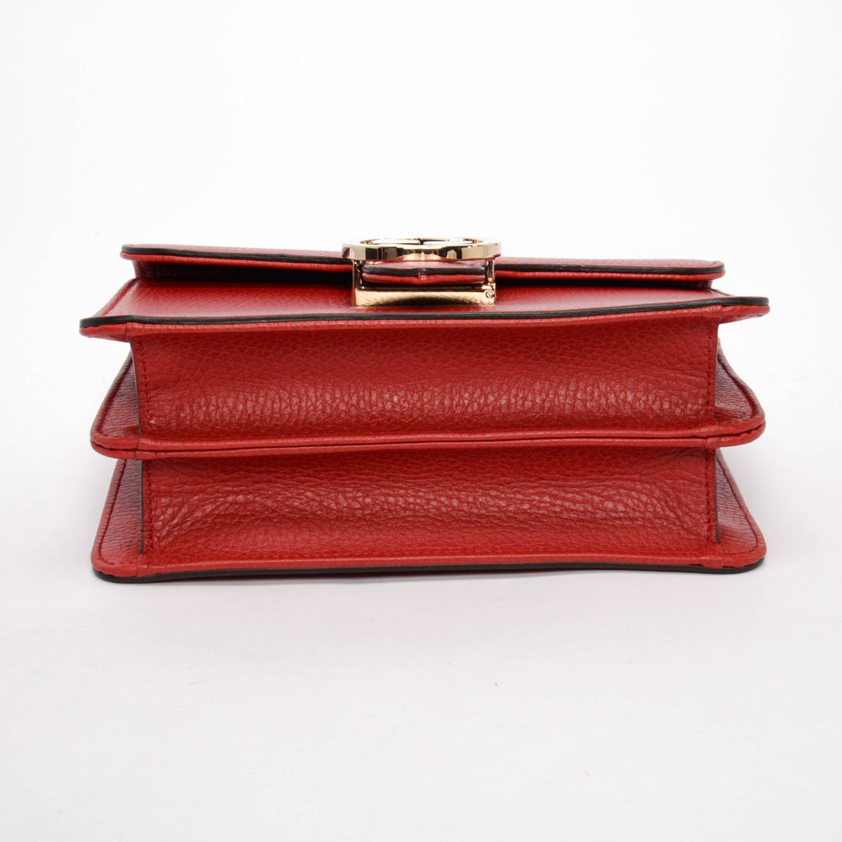 Gucci Red Dollar Calfskin Small Interlocking G Shoulder Bag