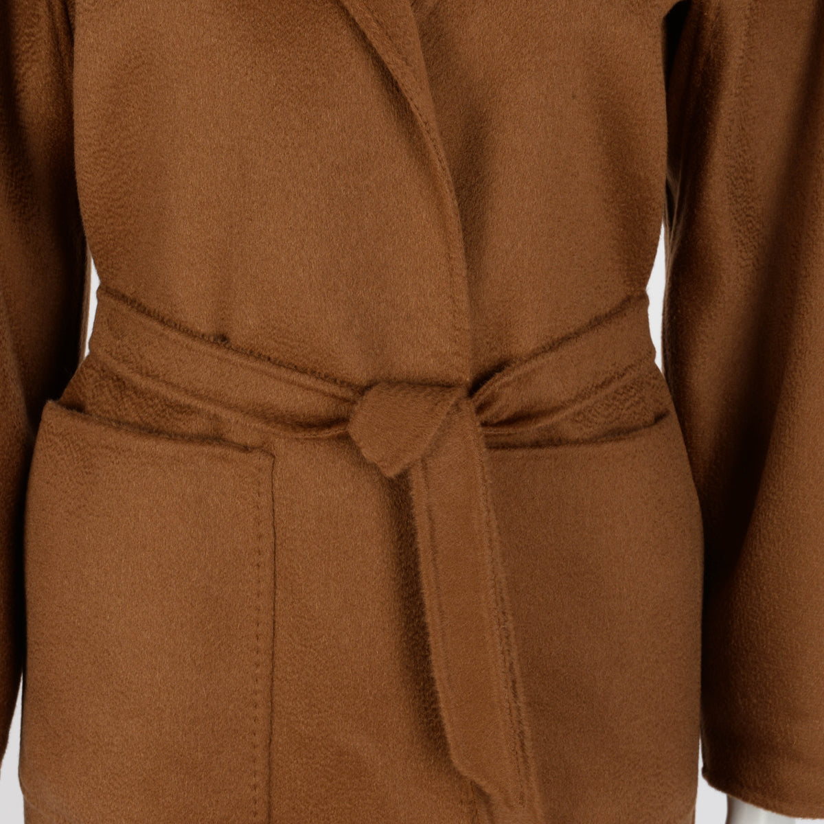 Max Mara Tobacco Cashmere Cardigan Coat IT 34