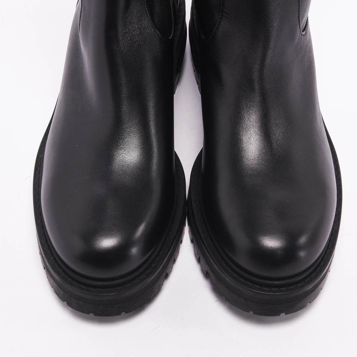 Dior Black Stretch Lambskin D-Fight Over-the-Knee Boots 37.5
