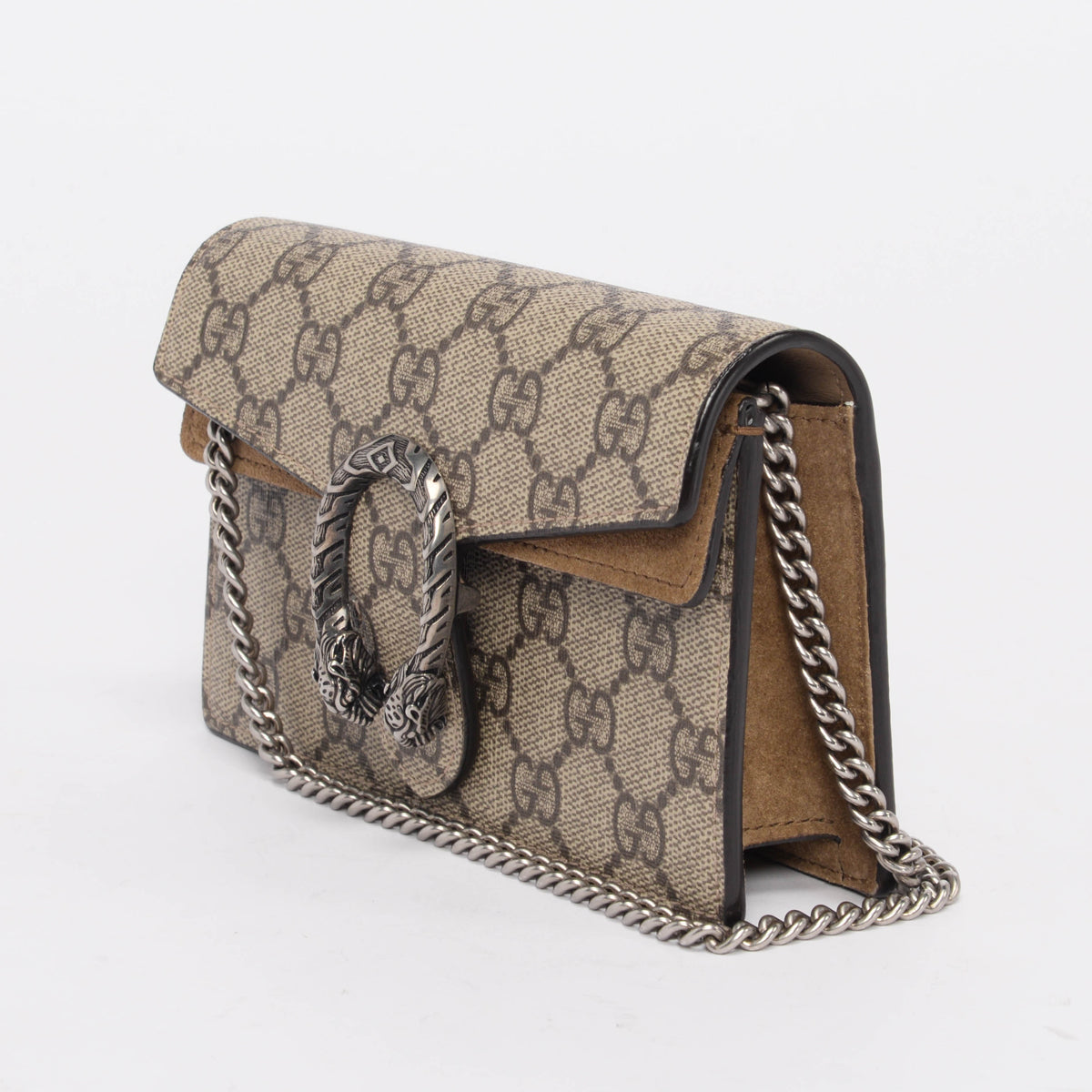 Gucci Beige GG Supreme Super Mini Dionysus Bag