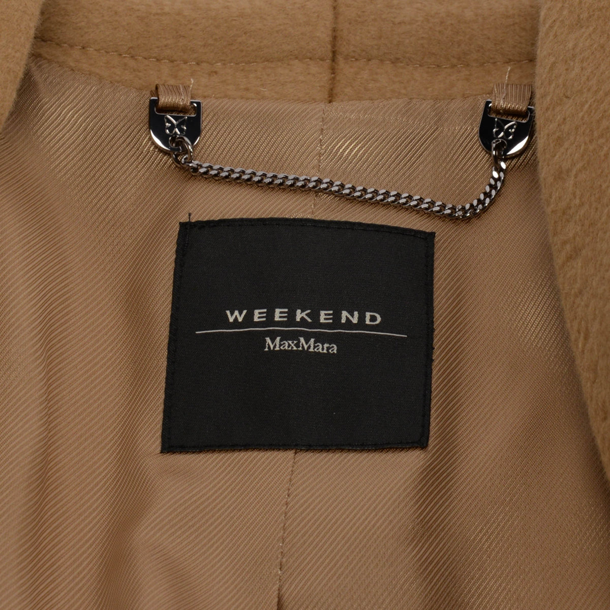 Max Mara Caramel Wool Melton Patch Pocket Coat IT 38