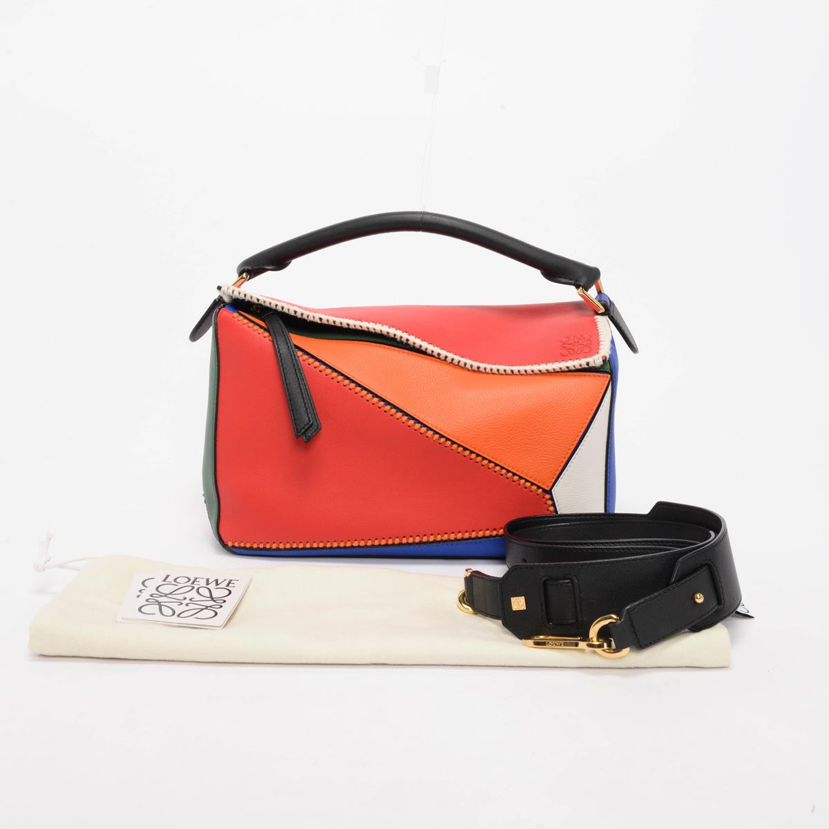 Loewe Multicolour Medium Patchwork Puzzle Bag