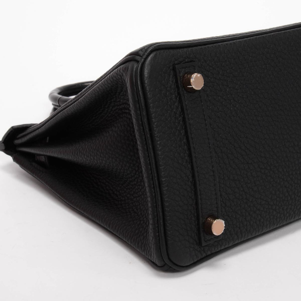 Hermes Black Togo & Alligator Mississippiensis Touch Birkin 25 RGHW