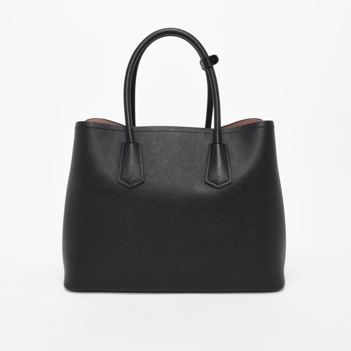Prada Black Saffiano Medium Double Bag