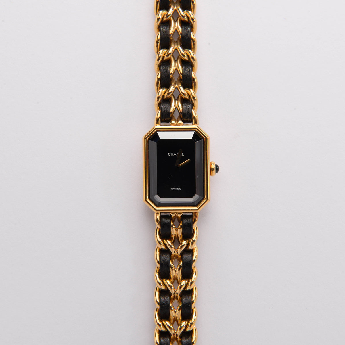 Chanel Black & Gold Chain Premiere Watch