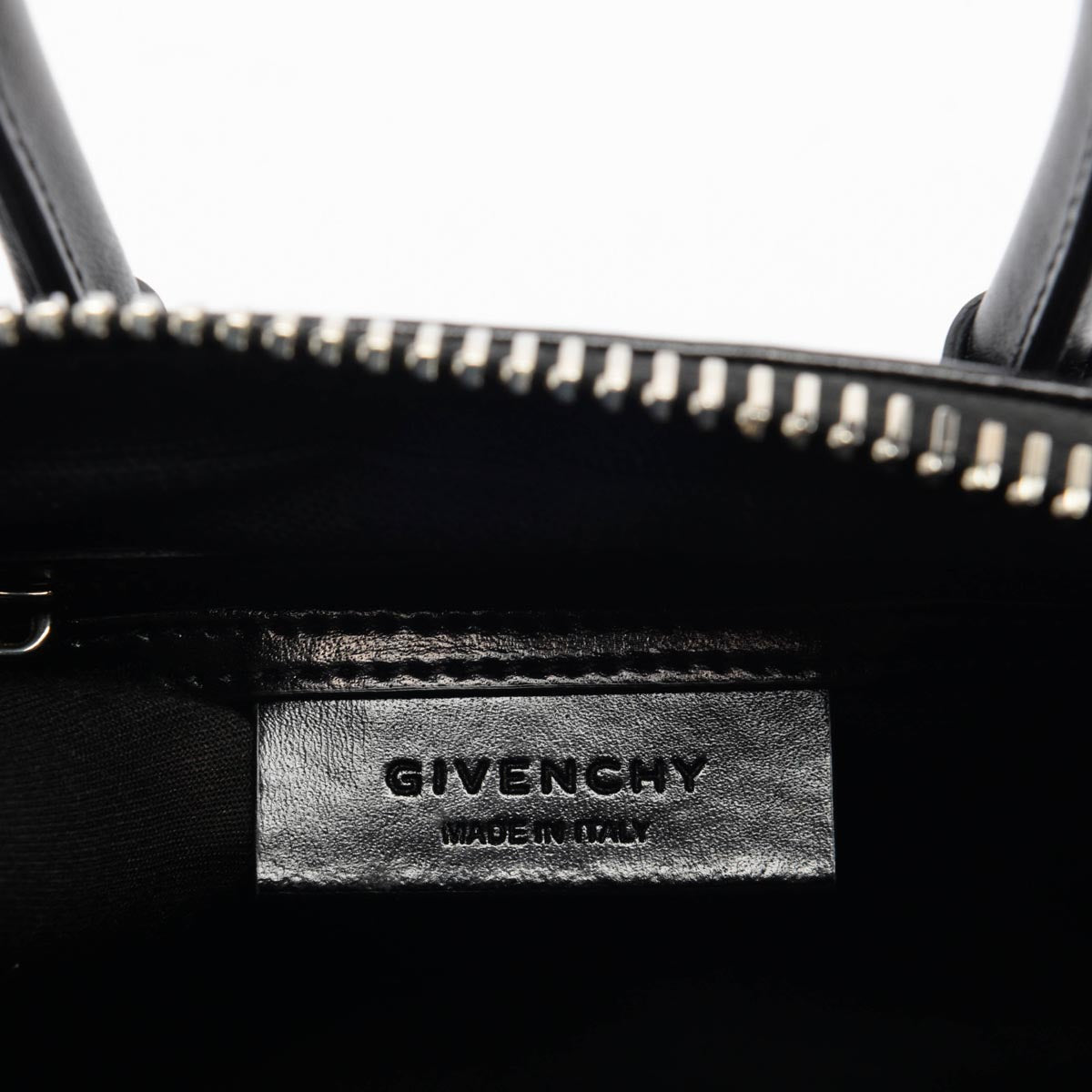 Givenchy Black Shiny Lord Mini Antigona Bag