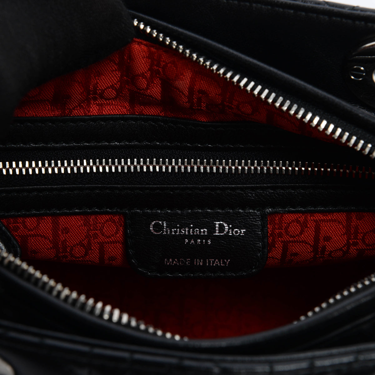 Dior Black Cannage Lambskin Medium Lady Dior Bag