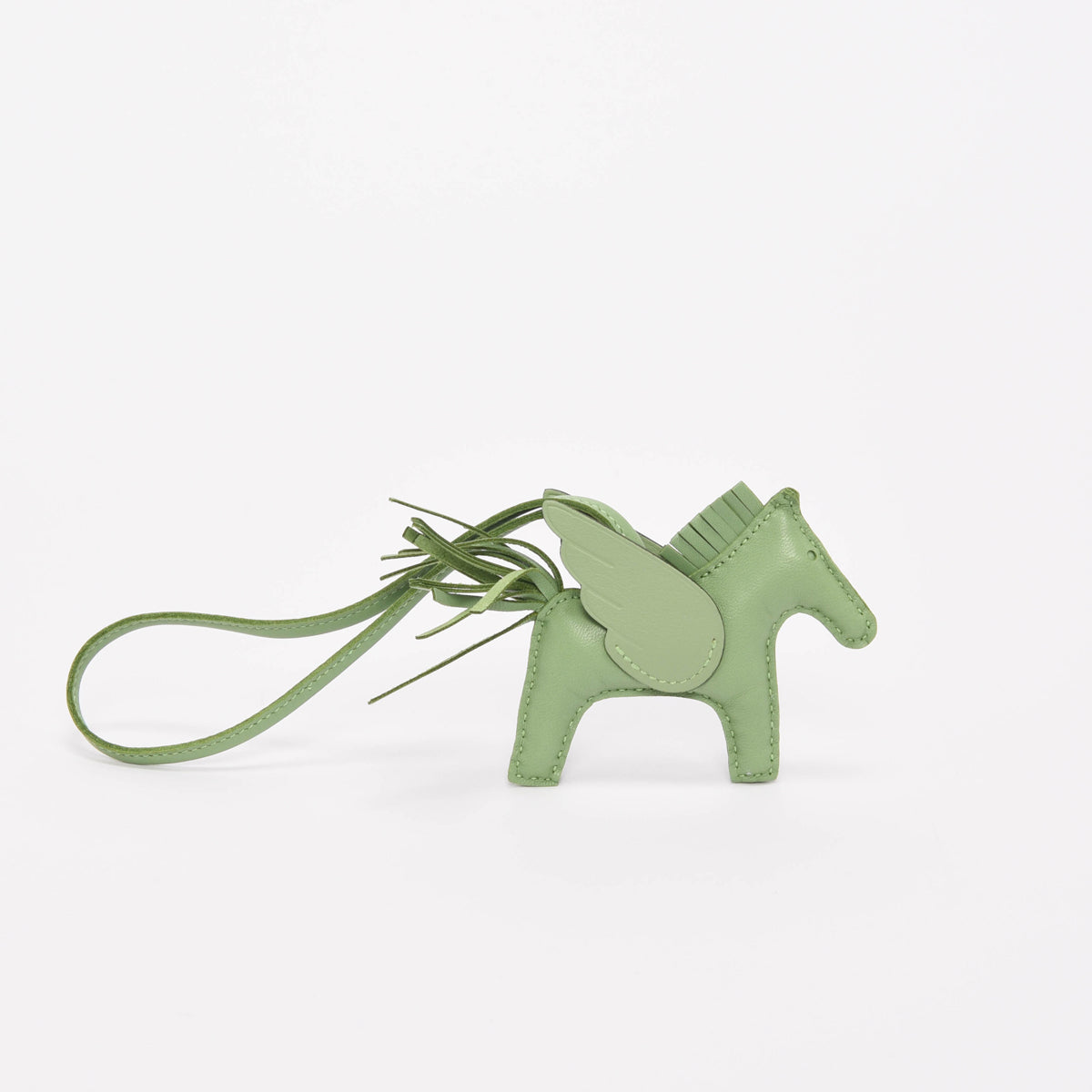 Hermes Vert Criquet Milo Lambskin Rodeo Pegase PM