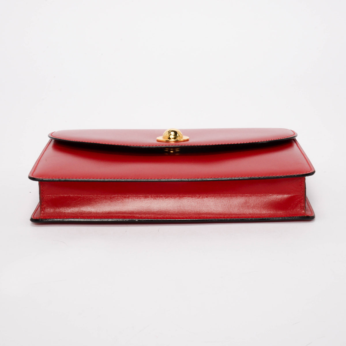 Celine Vintage Red Calfskin Starball Chain Shoulder Bag