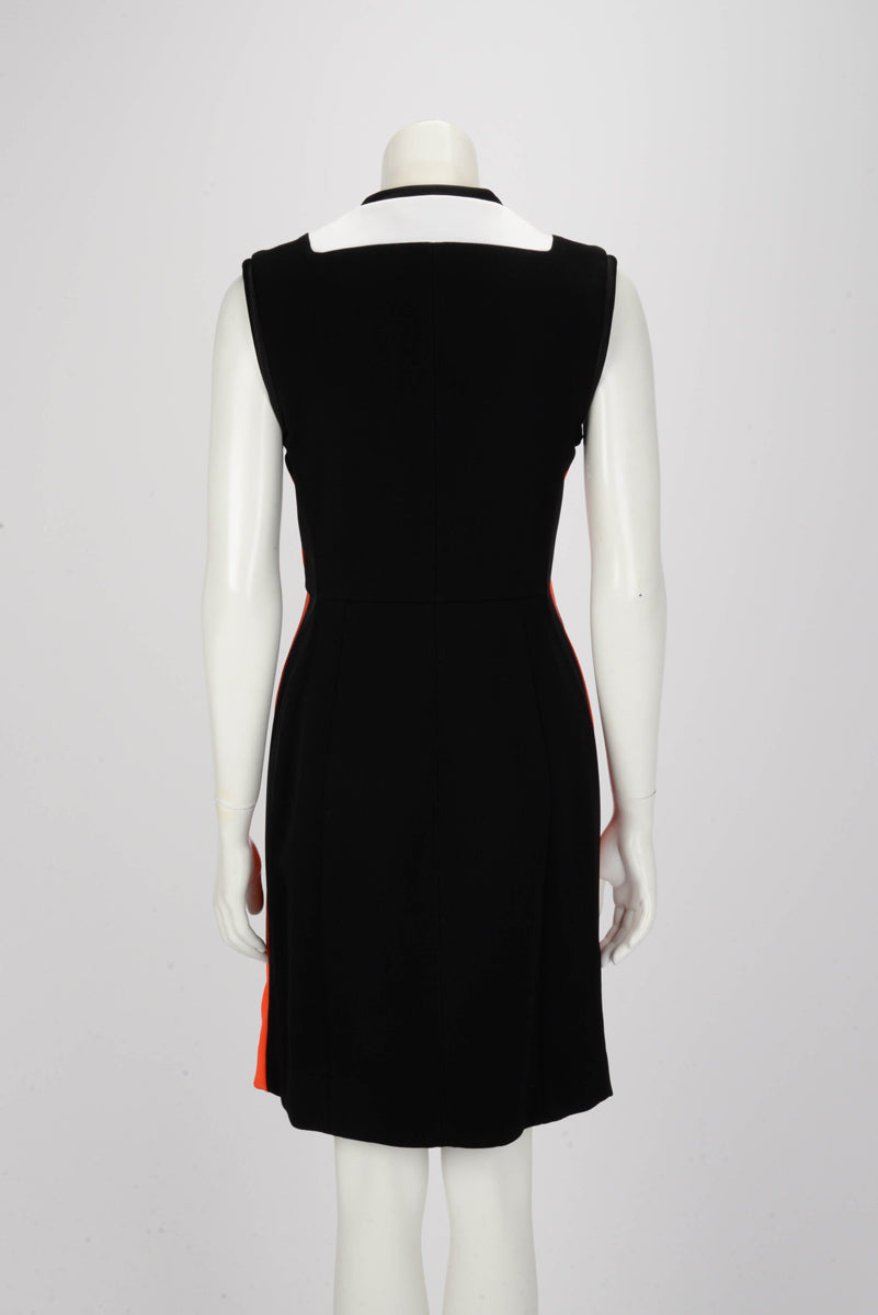 Louis Vuitton Black Wool Blend Biker Dress FR 40