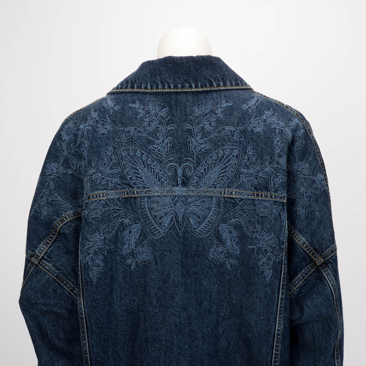 Dior Blue Denim Butterfly Embroidered Jacket