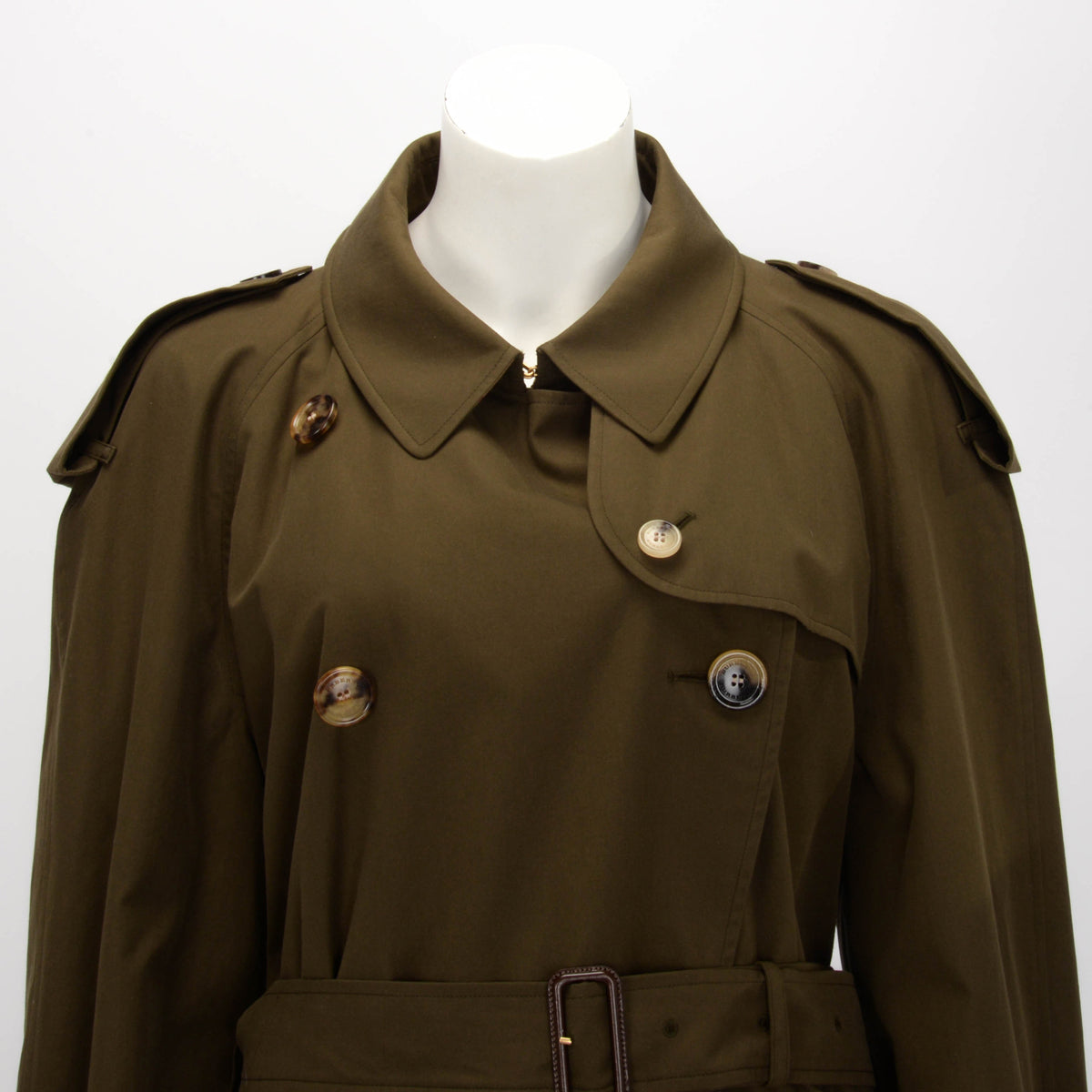 Burberry Khaki The Westminster Medium Trench Coat UK 14