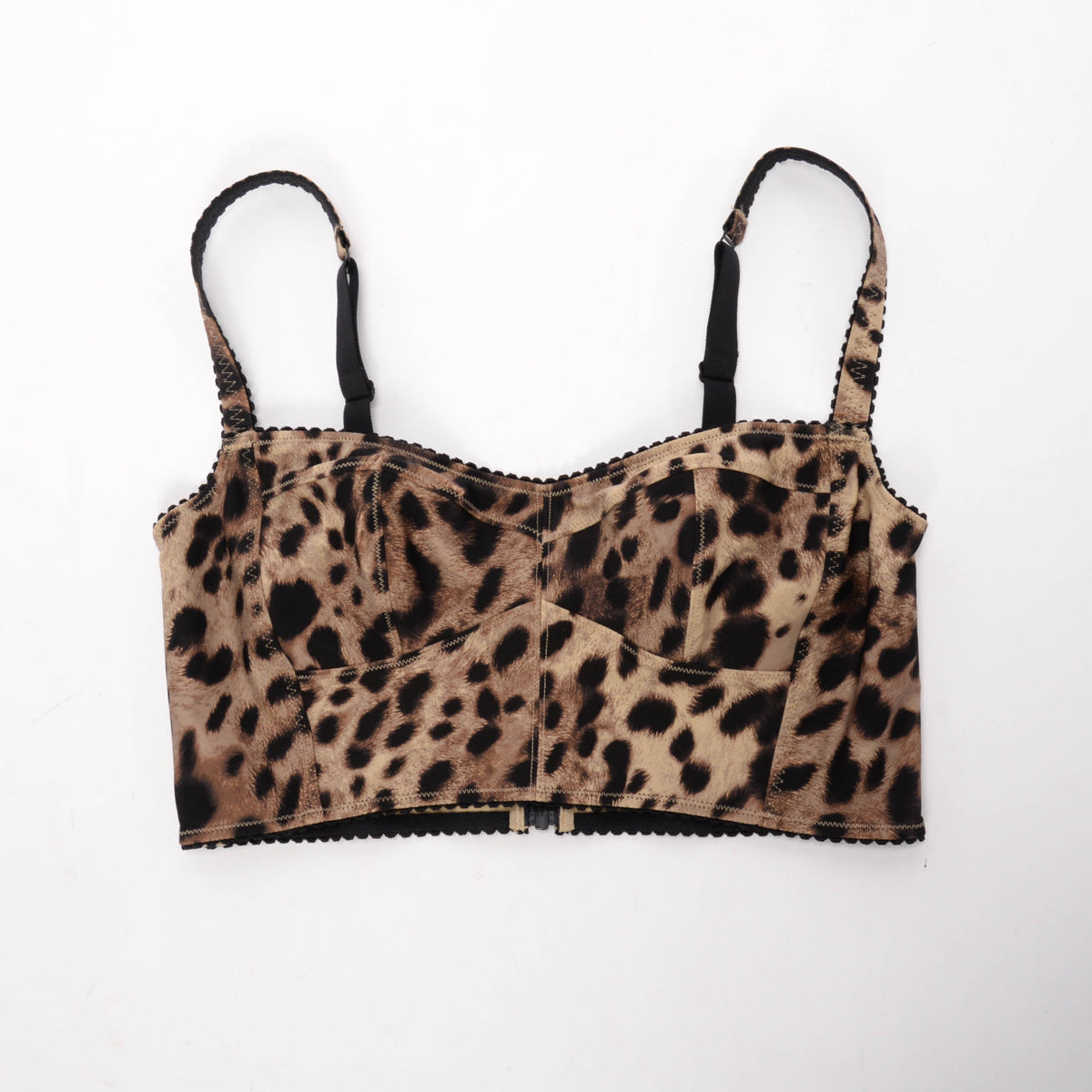 Dolce & Gabbana x Skims Leopard Jersey Bralette Top M