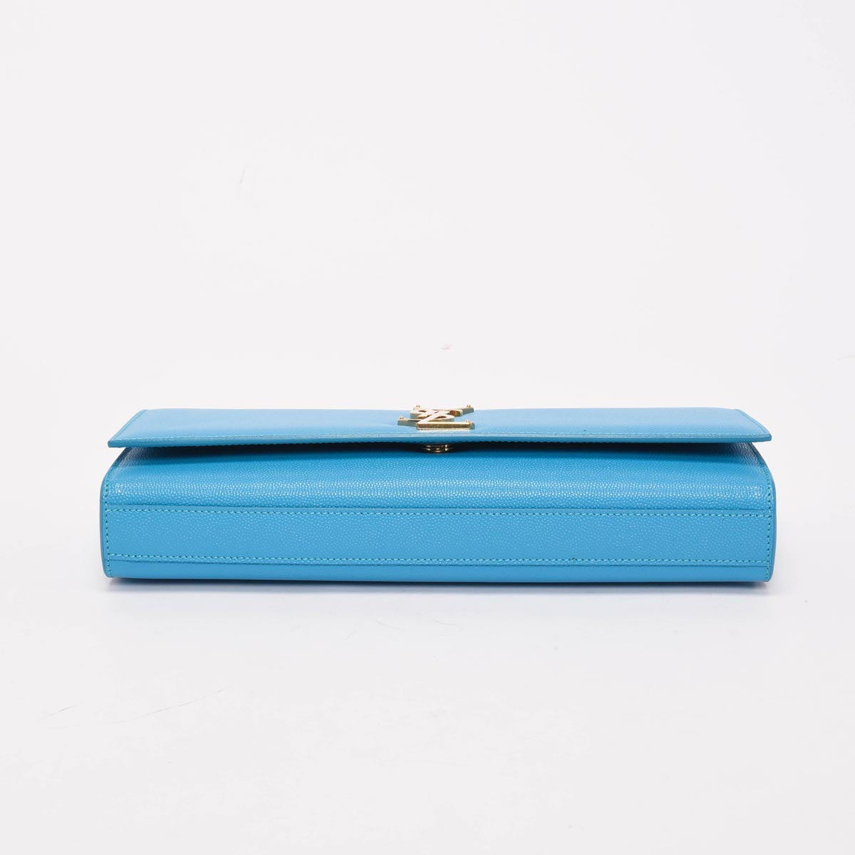 Saint Laurent Turquoise Grain de Poudre Cassandre Clutch