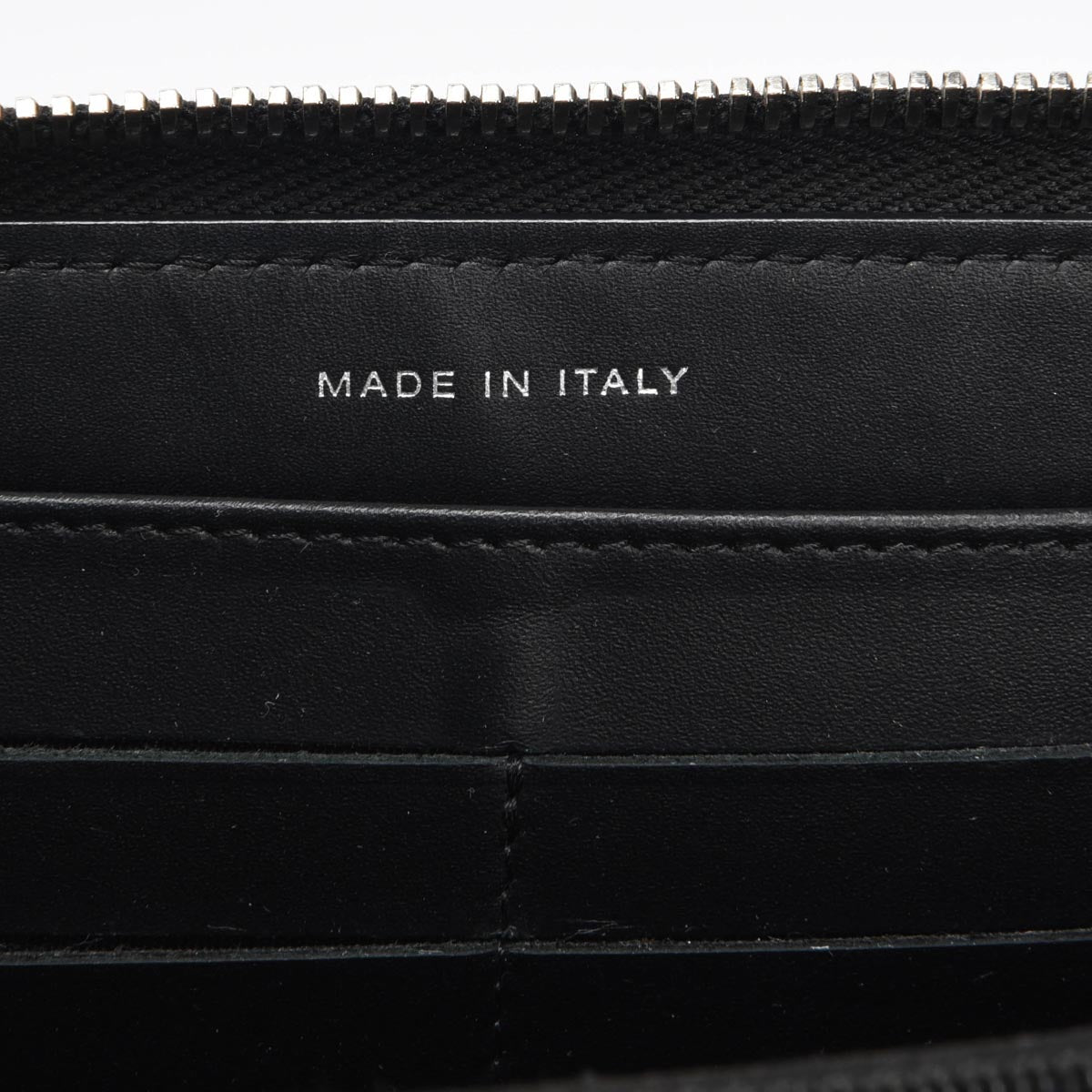 Chanel Black Chevron Patent CC Zip Around Wallet