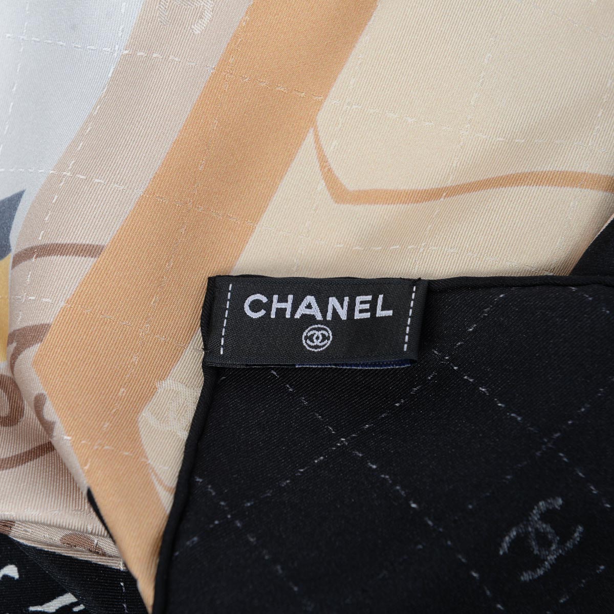 Chanel Printed Silk Parisian Apartment Scarf 90