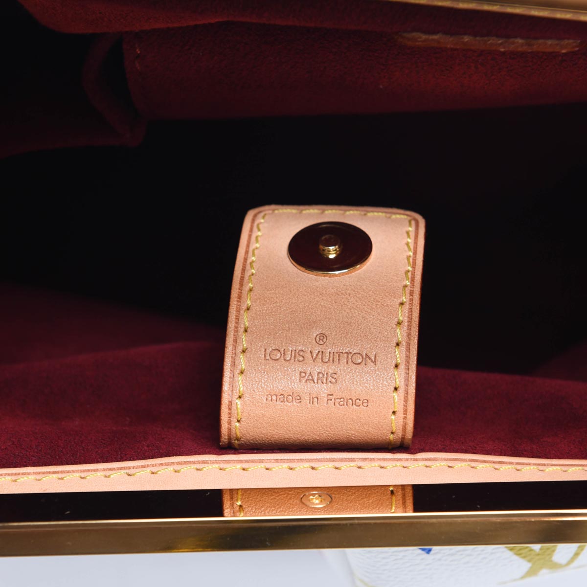 Louis Vuitton White Multicolore Monogram Judy GM Clutch