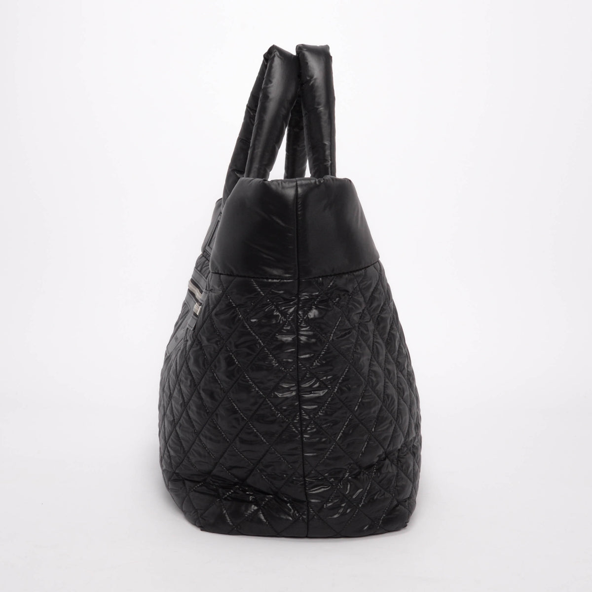 Chanel Black Quilted Nylon Coco Cocoon Large Tote