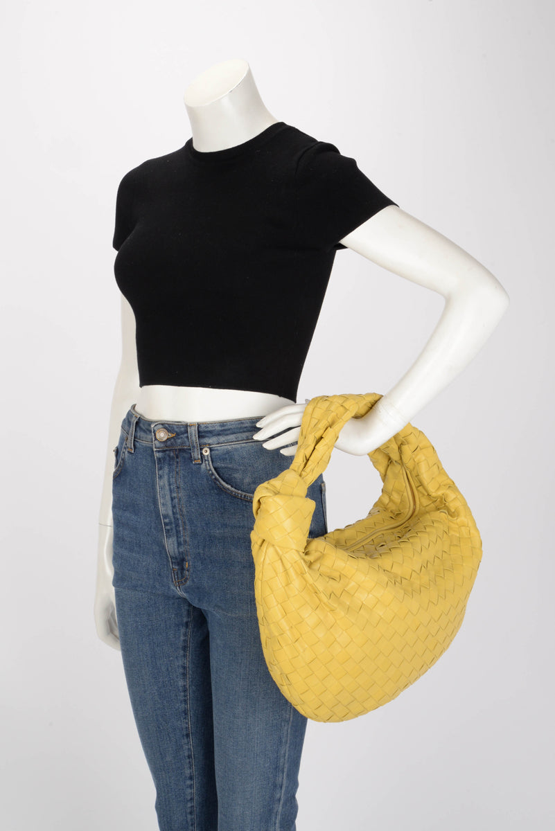 Bottega Veneta Corn Intrecciato Lambskin Small Jodie Bag