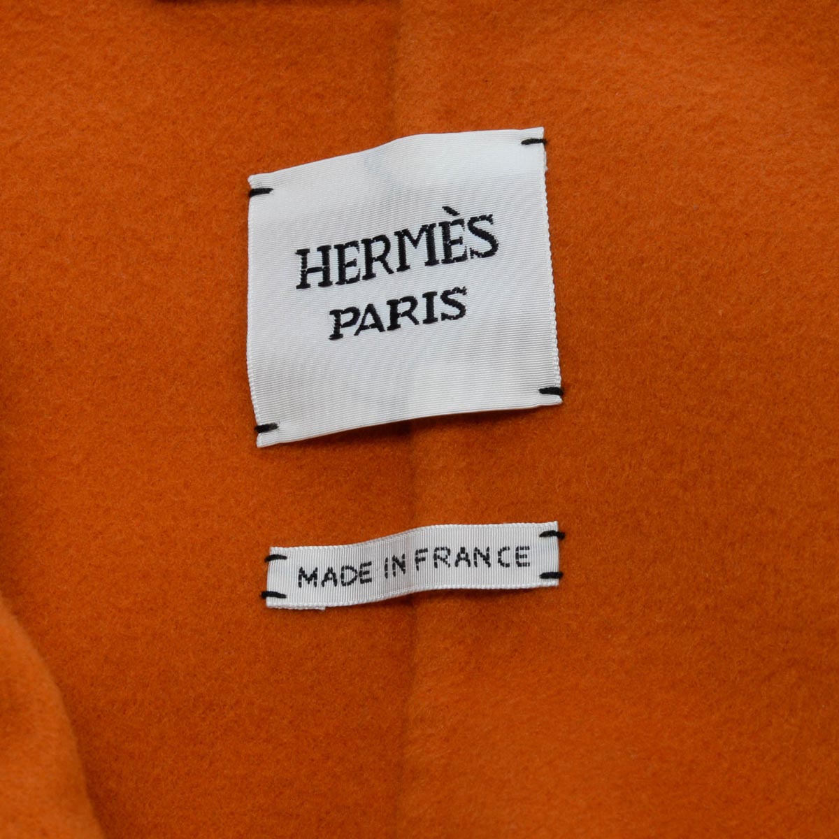 Hermes Mustard & Orange Cashmere Long Zipped Coat