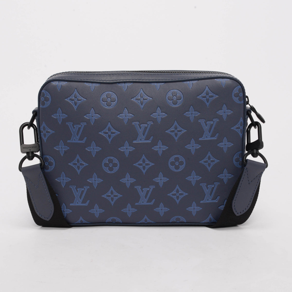 Louis Vuitton Blue Monogram Shadow Duo Messenger Bag